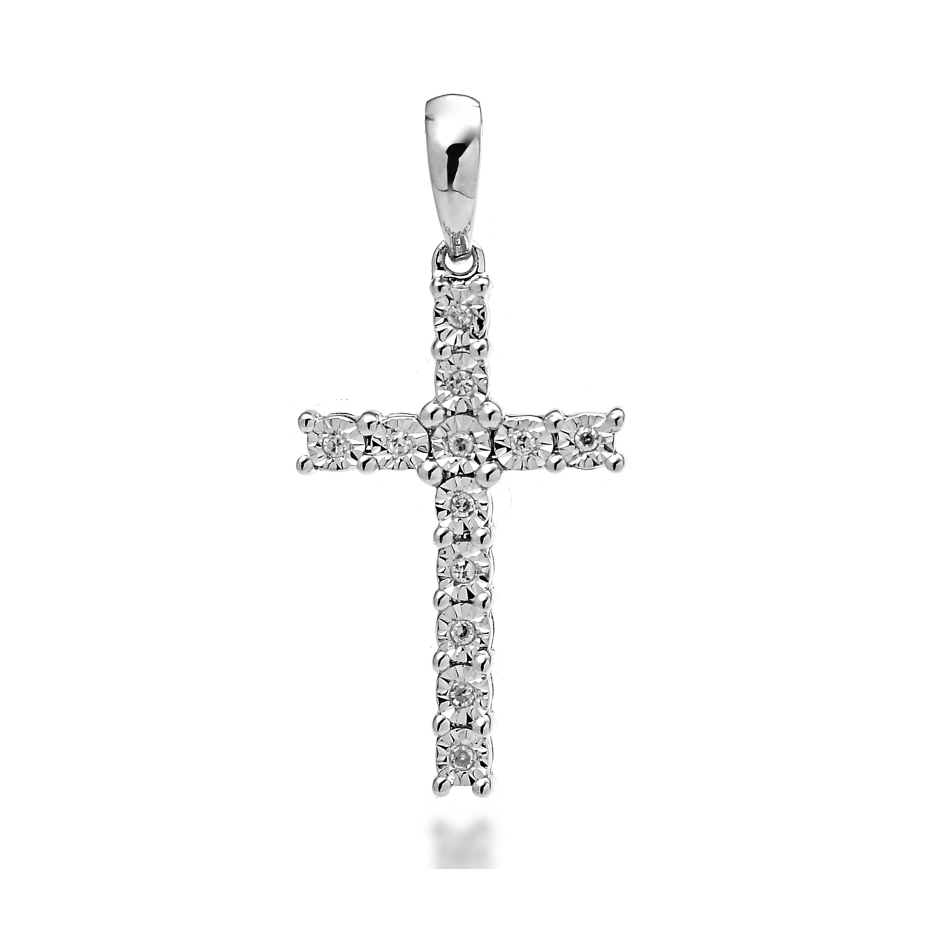 Pendant PD036847DB in White Gold - View 1