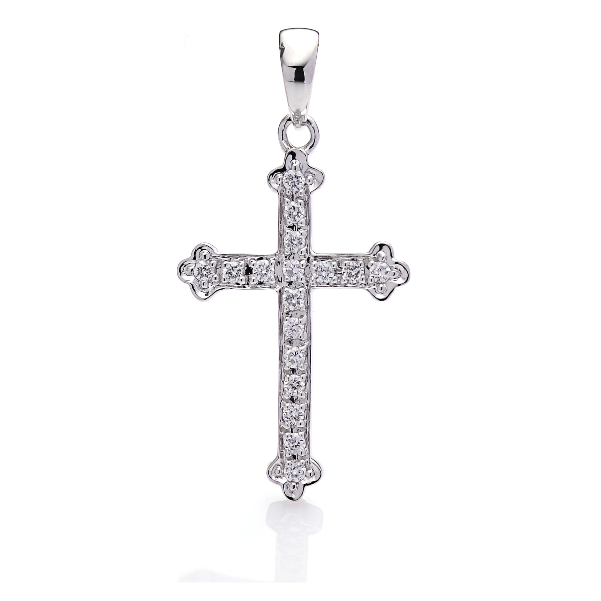 Pendant PD044921DB in White Gold - View 1