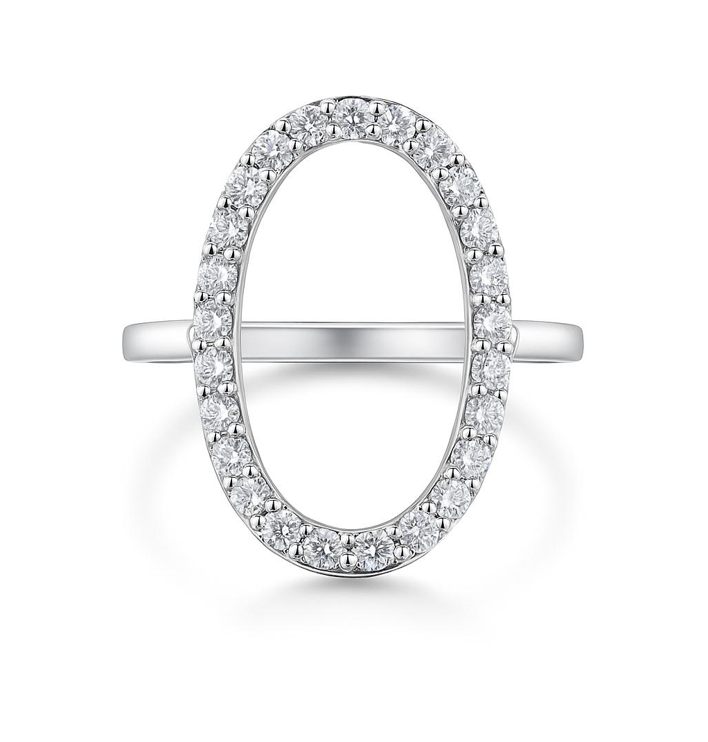 Diamond O-Shaped Ring Variant