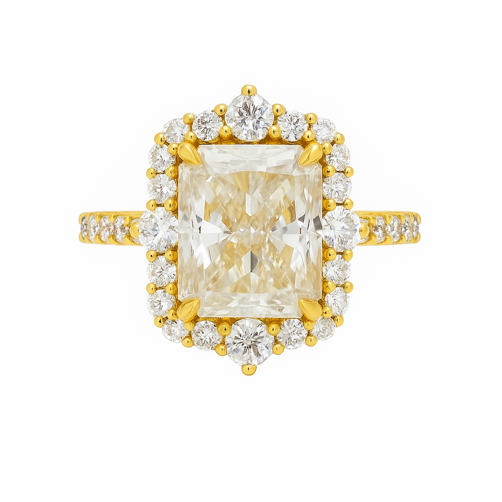 Radiant Moissanite Ring Variant