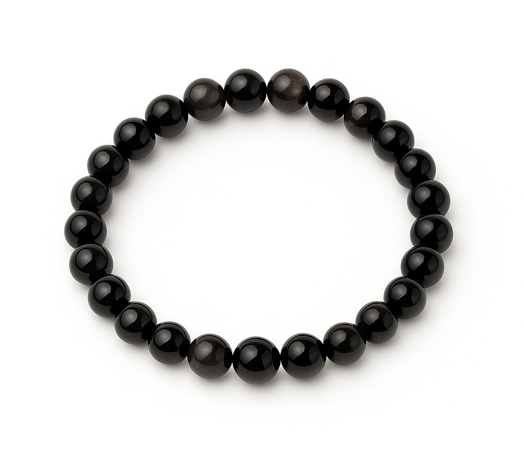 Close-up of tourmaline bead showing natural color variations