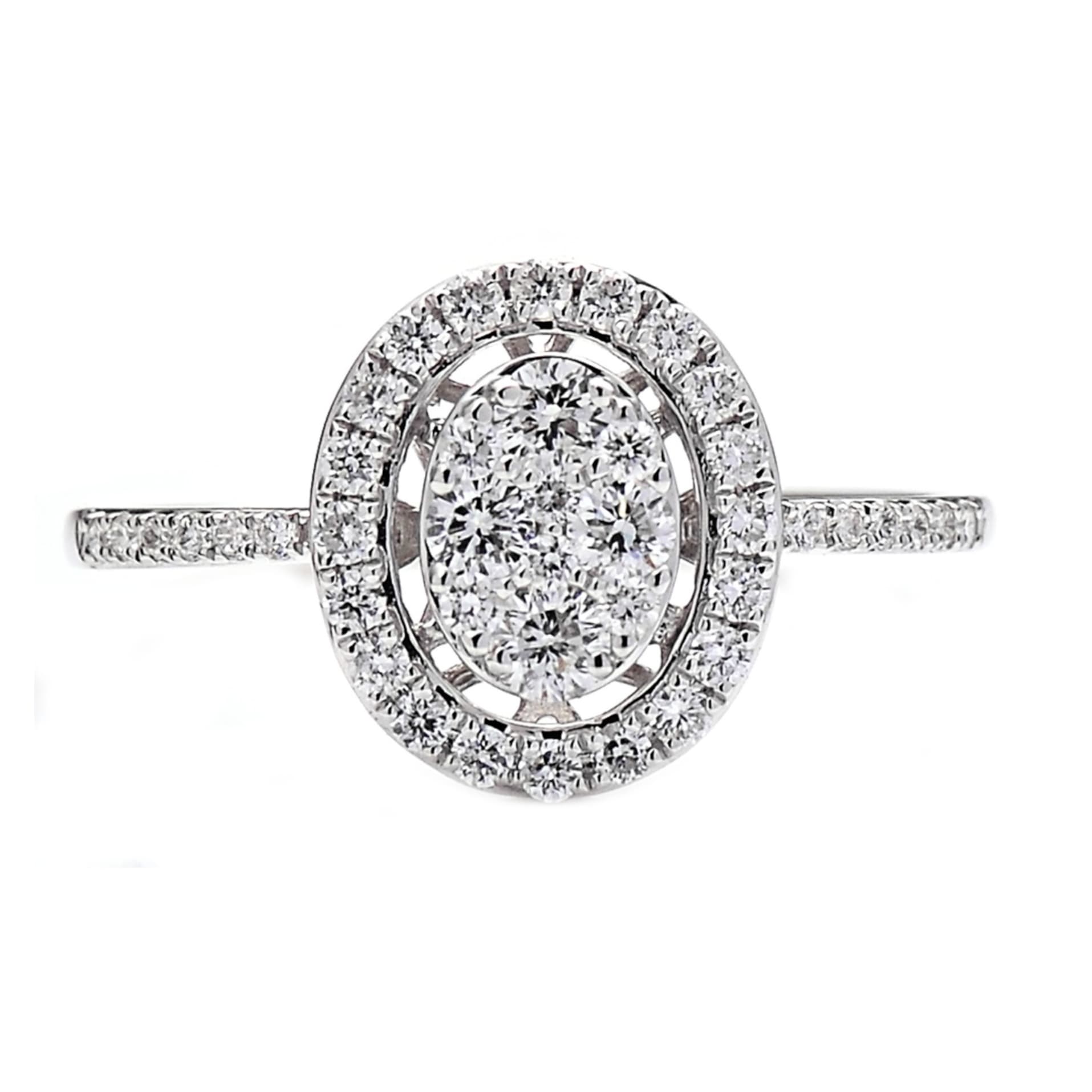 White gold diamond engagement ring