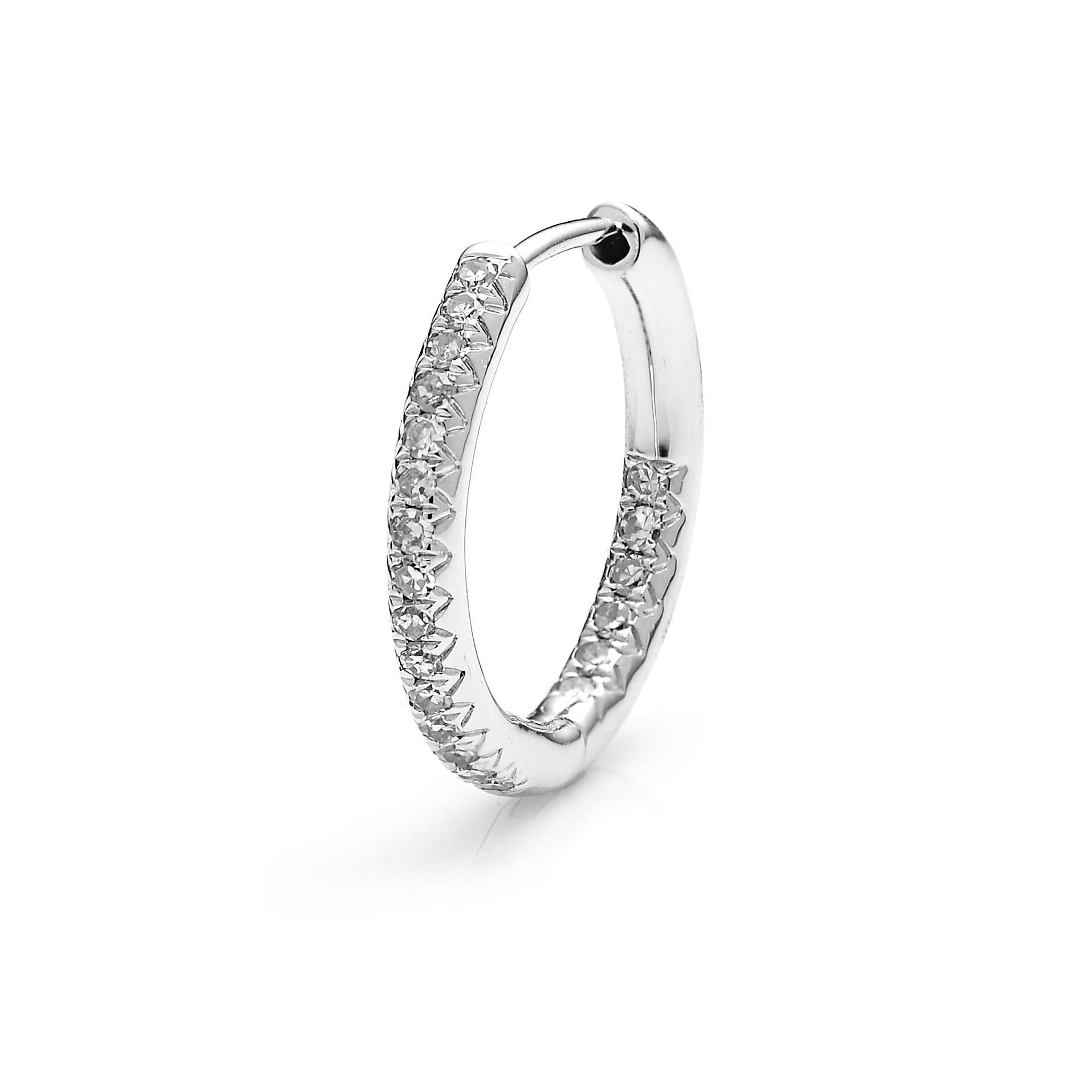 Diamond Earrings ER042283DB in 18K White Gold