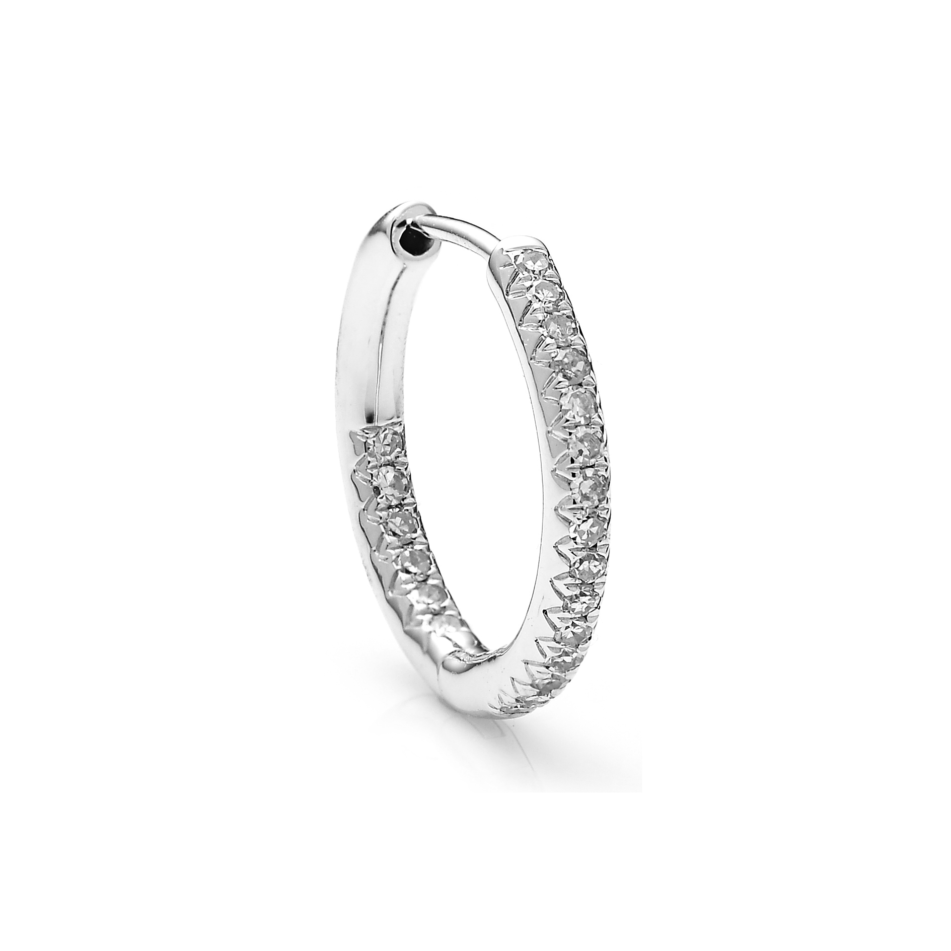 Diamond Earrings ER042283DB in 18K White Gold