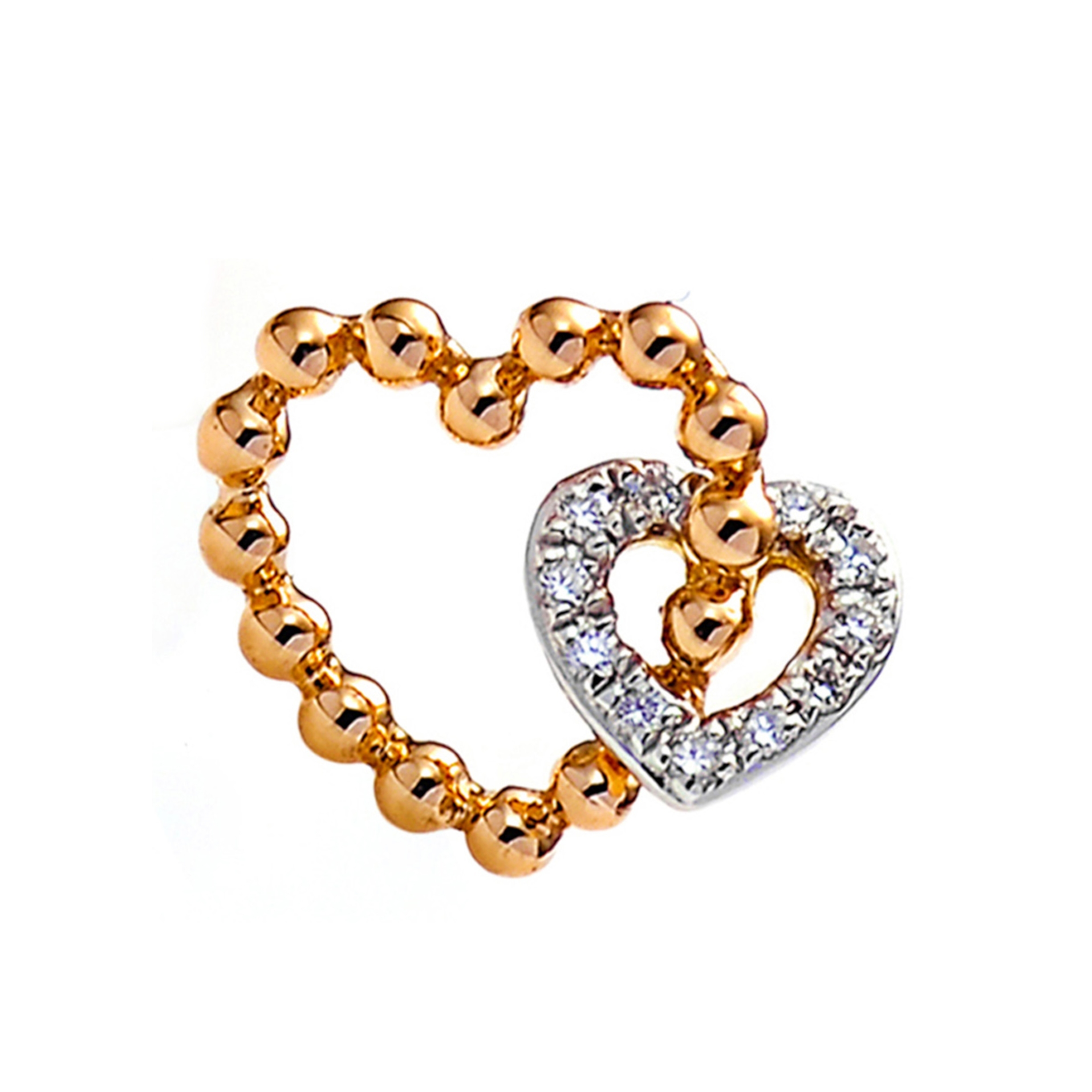 Diamond Earrings Set SE043511DB in 18K Rose Gold