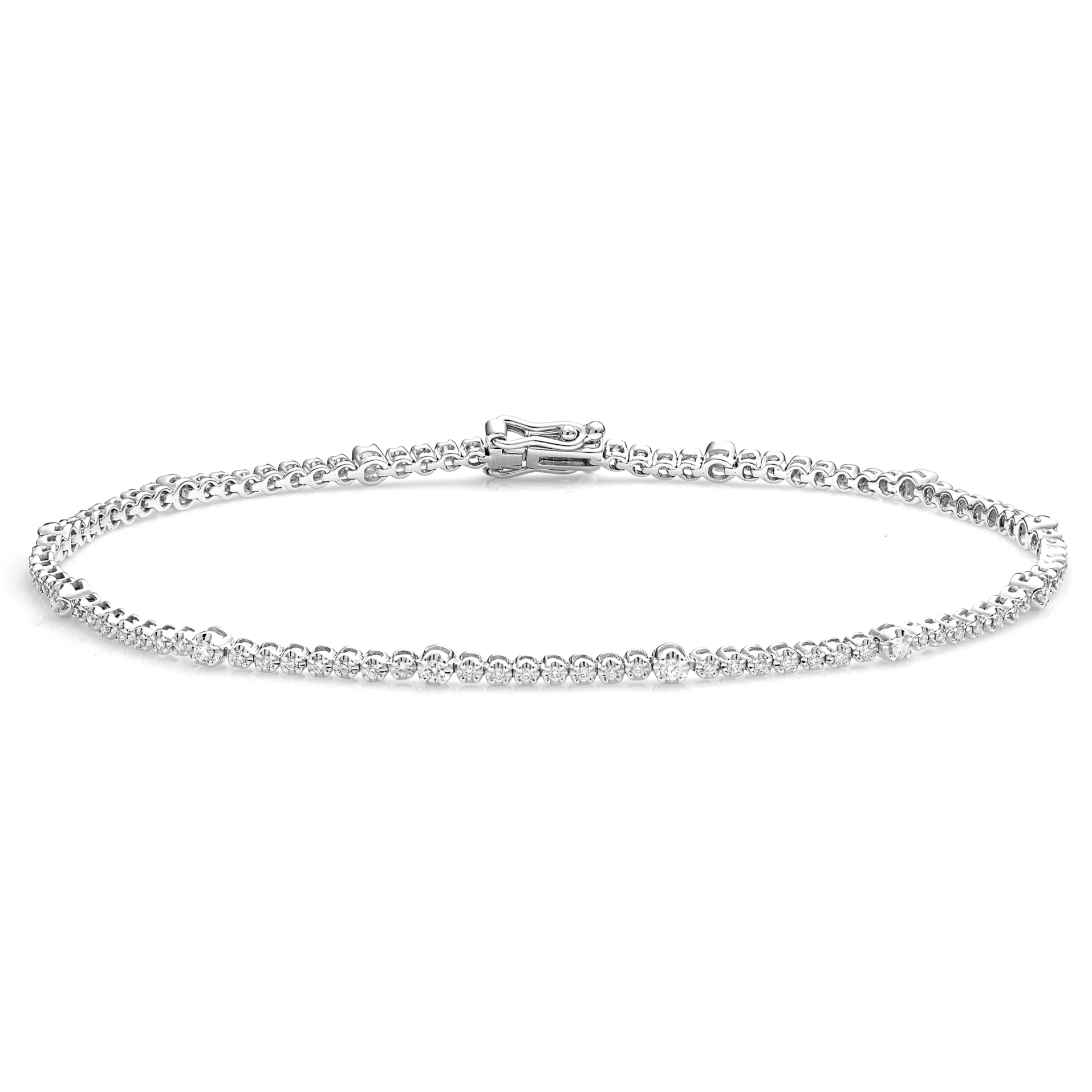Diamond Bracelet BT043407DB in 18K White Gold