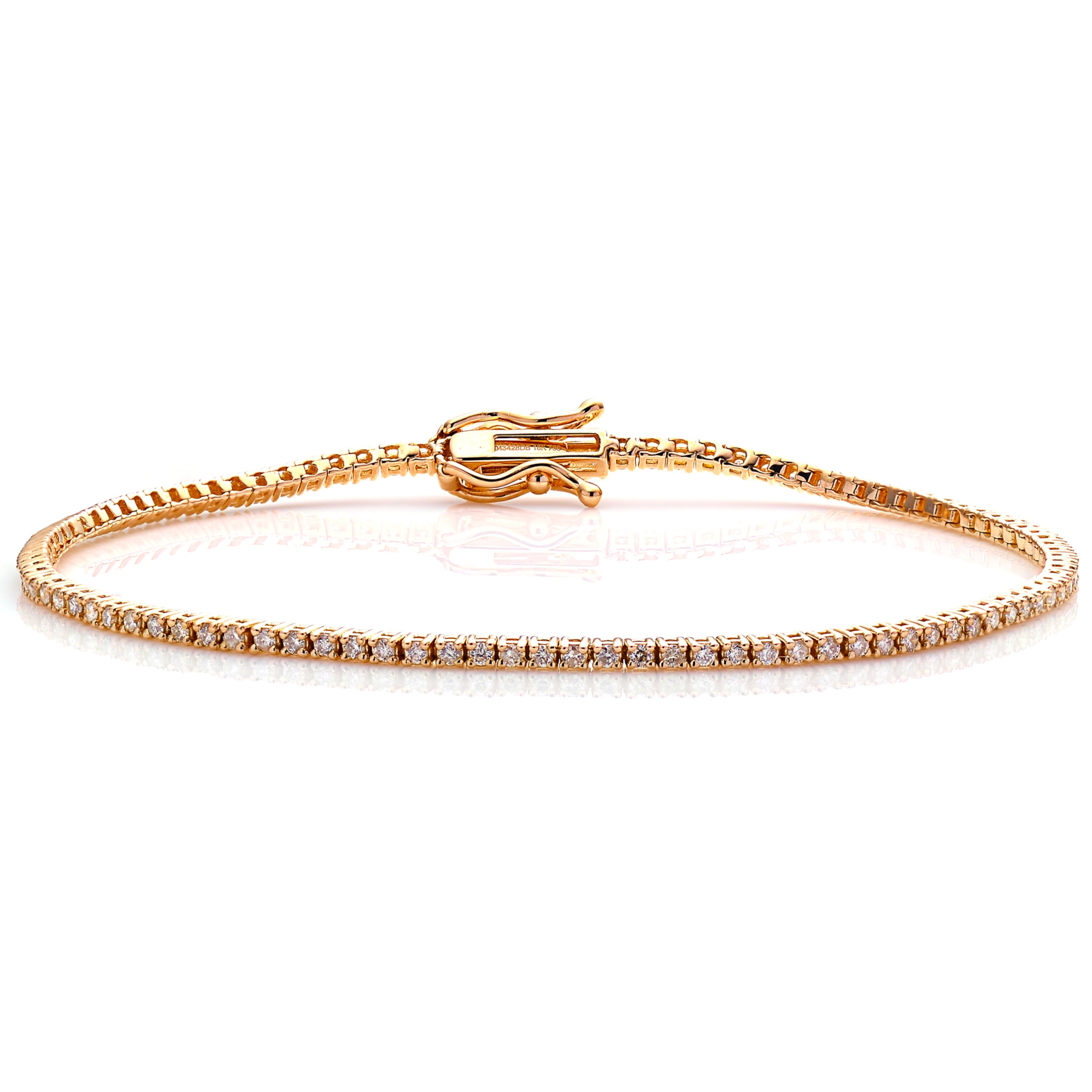 Diamond Bracelet BT043428DB in 18K Rose Gold