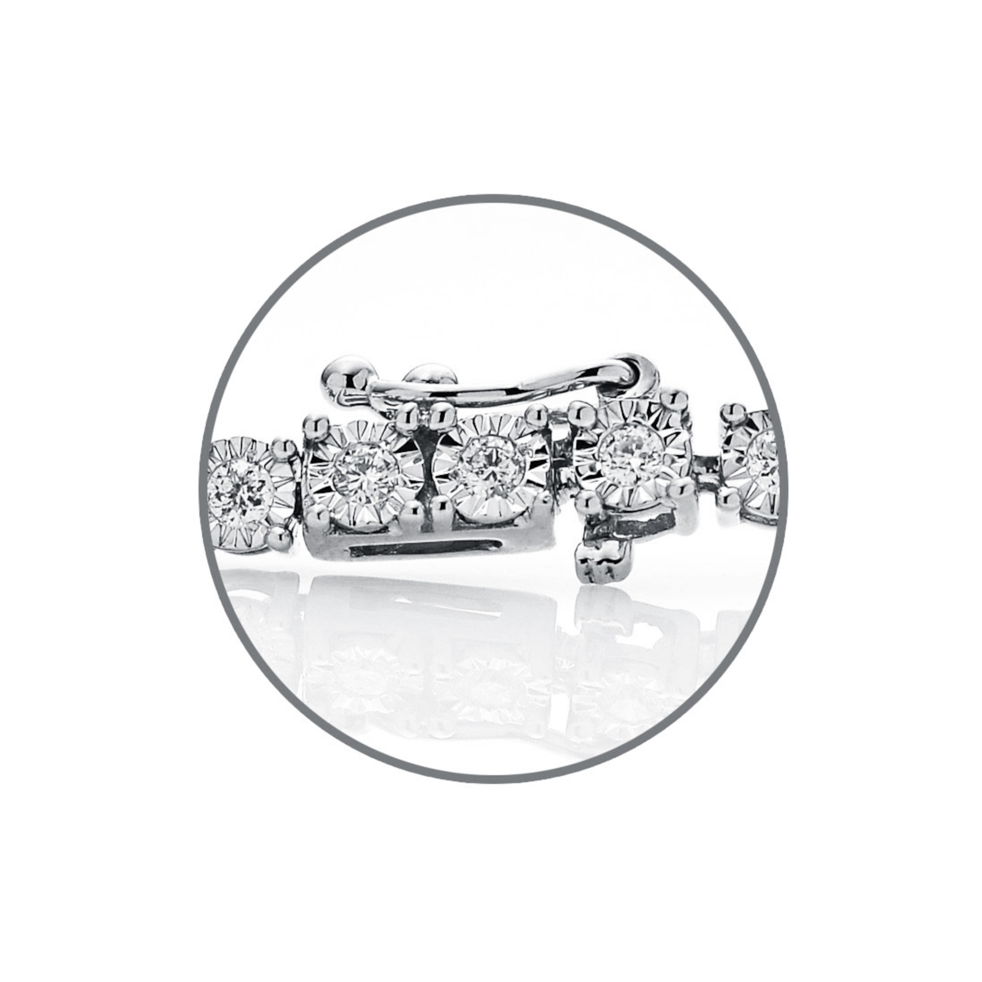 Diamond Bracelet BT044429RB in 18K White Gold