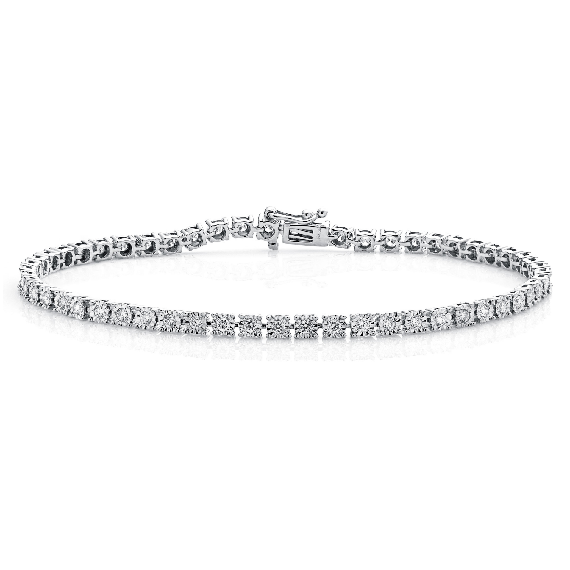 Diamond Bracelet BT044429RB in 18K White Gold