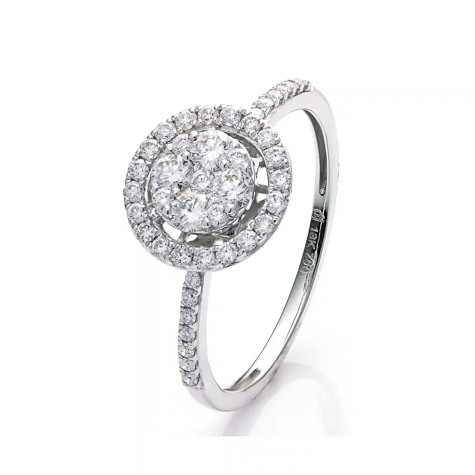 Diamond Ring in White Gold