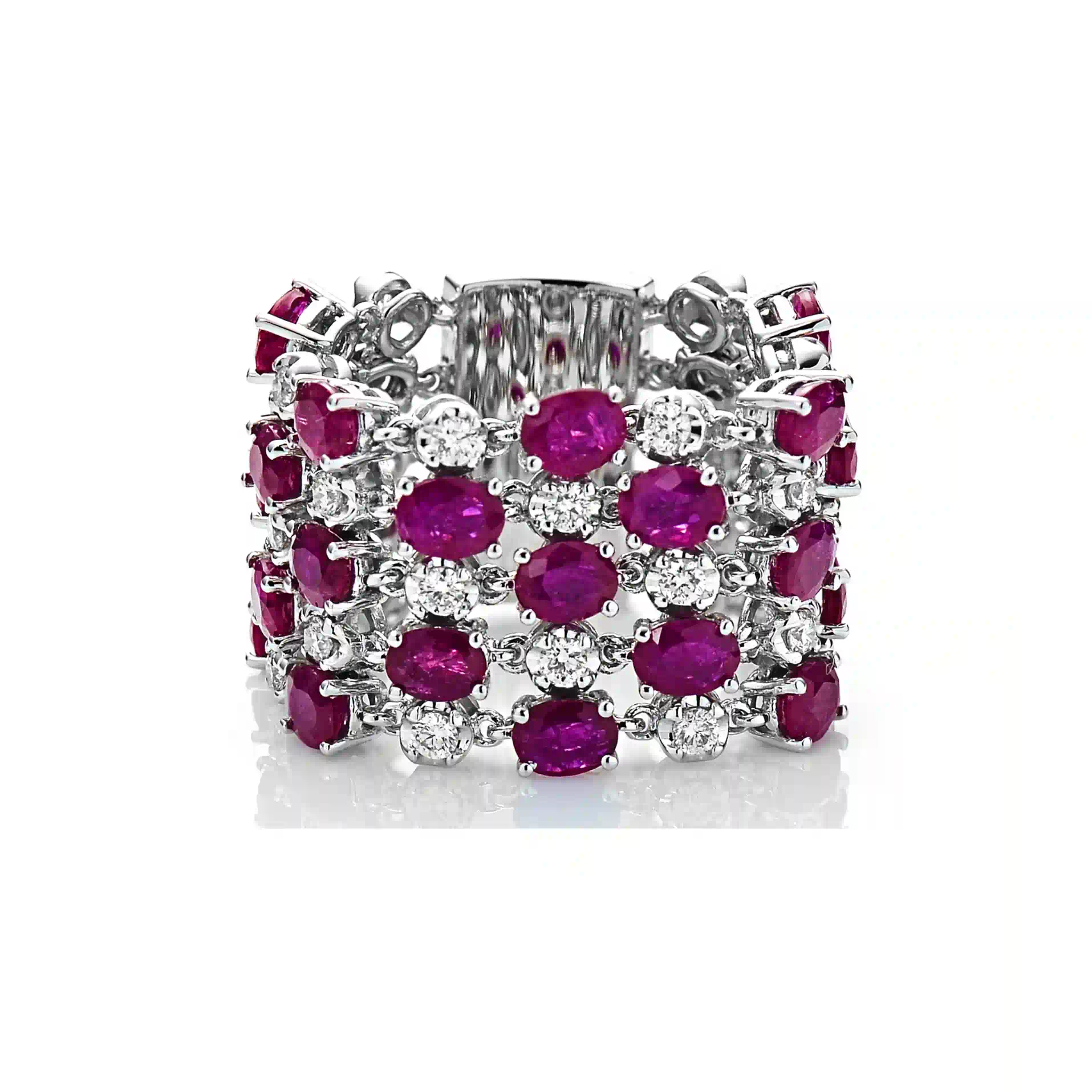 Sapphire Ring in White Gold