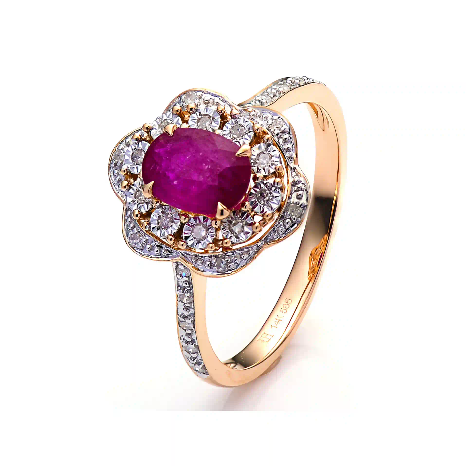 Emerald Ring in Rose Gold