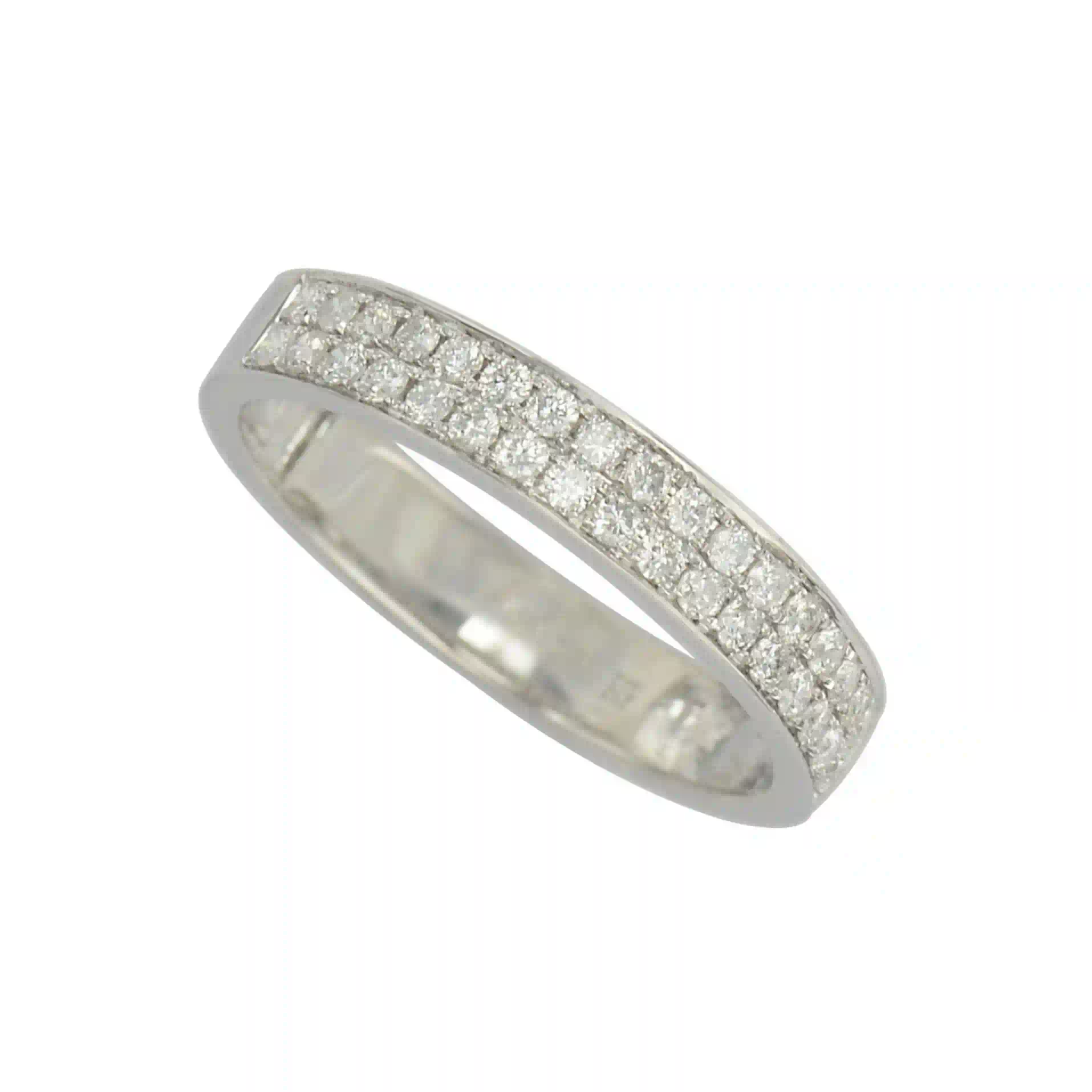 Diamond Wedding Band RI040359DB in White Gold