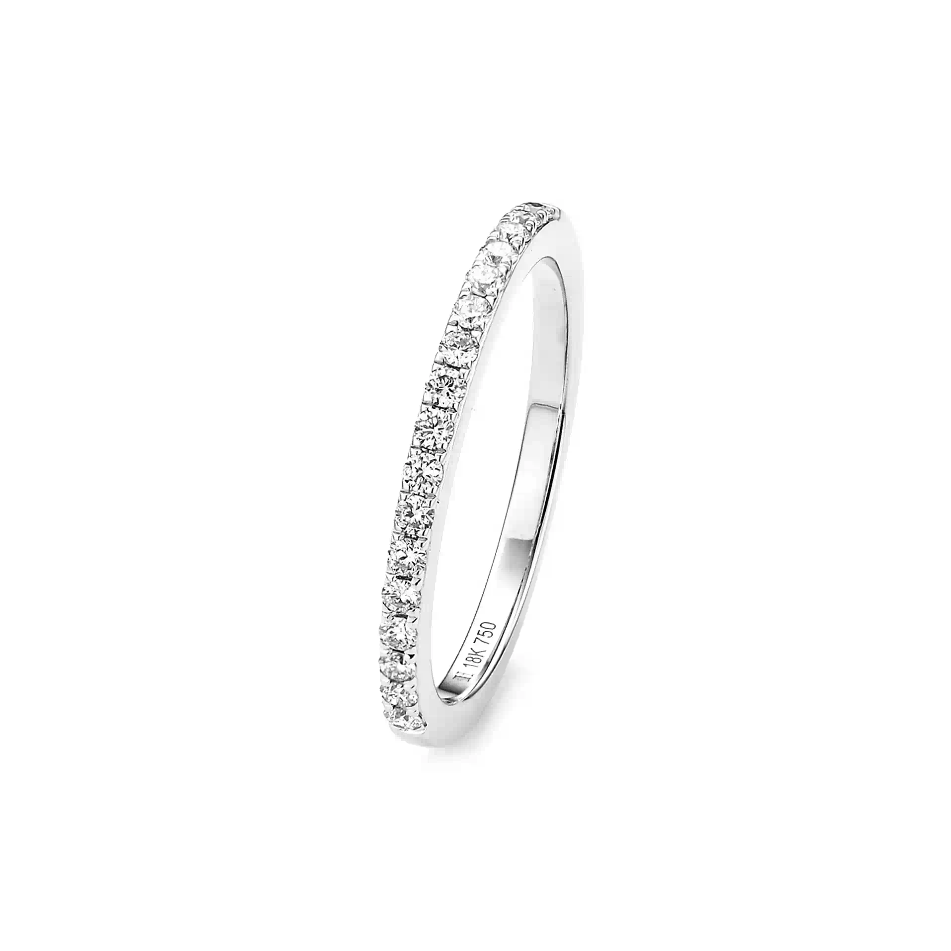 Diamond Wedding Band RI040854DB in White Gold - View 1